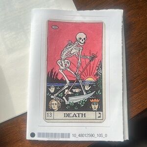 Big Tarot Death Card Sticker